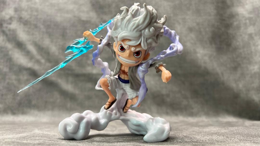 one piece figures luffy gear 5 One Piece figure Luffy Gear 5 w/ lightning Bolt – Noor Jarrous